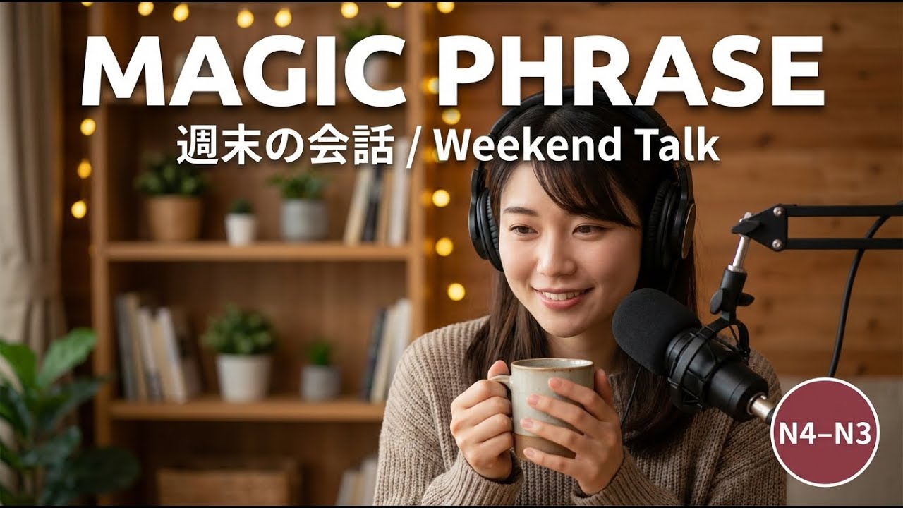 The Magic Phrase for Boring Weekends - Japanese Listening Practice (N4)