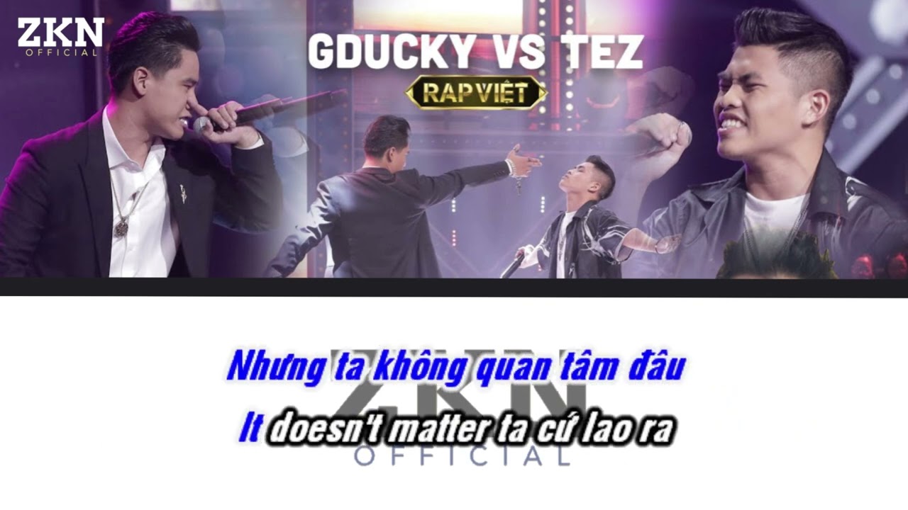 Karaoke Chạy - GDucky, Tez | Rap Việt M&ugrave;a 1 | ZKN Music