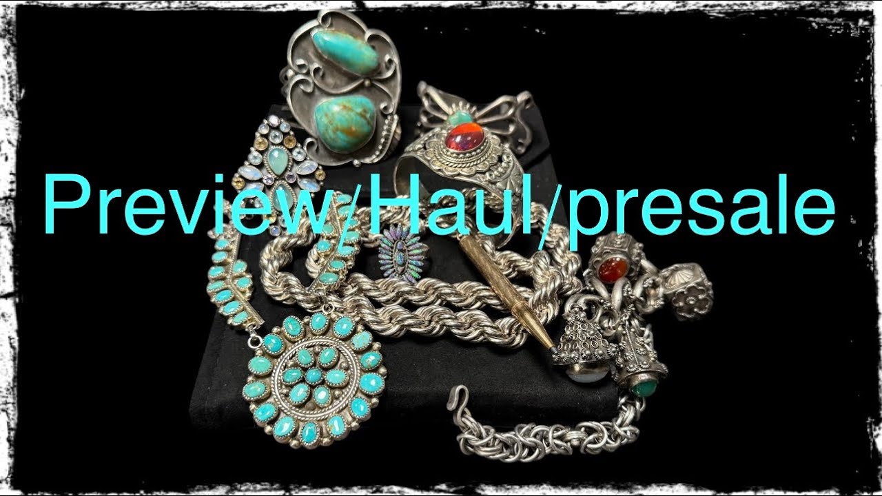 🩵preview/Haul/ for my live jewelry auction on Thursday 1/22 3pm pst/6pm est 