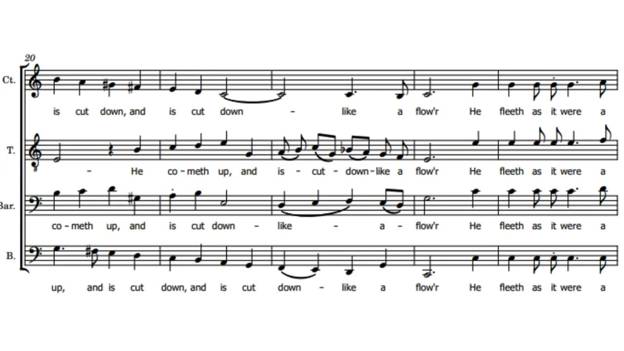 Man that is born of a woman - Henry Purcell