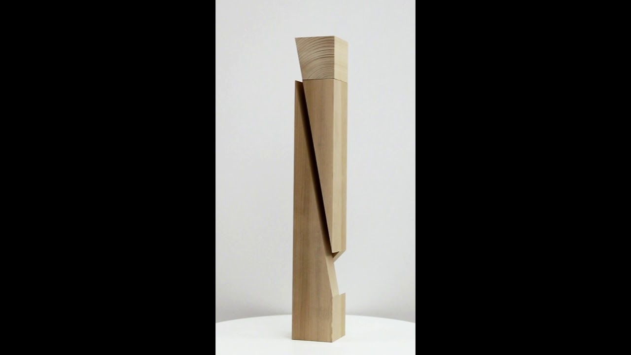 Roland Gebhardt Untitled (LV0081.021), 2019, Carved poplar,  26 x 3.75 x 3.75