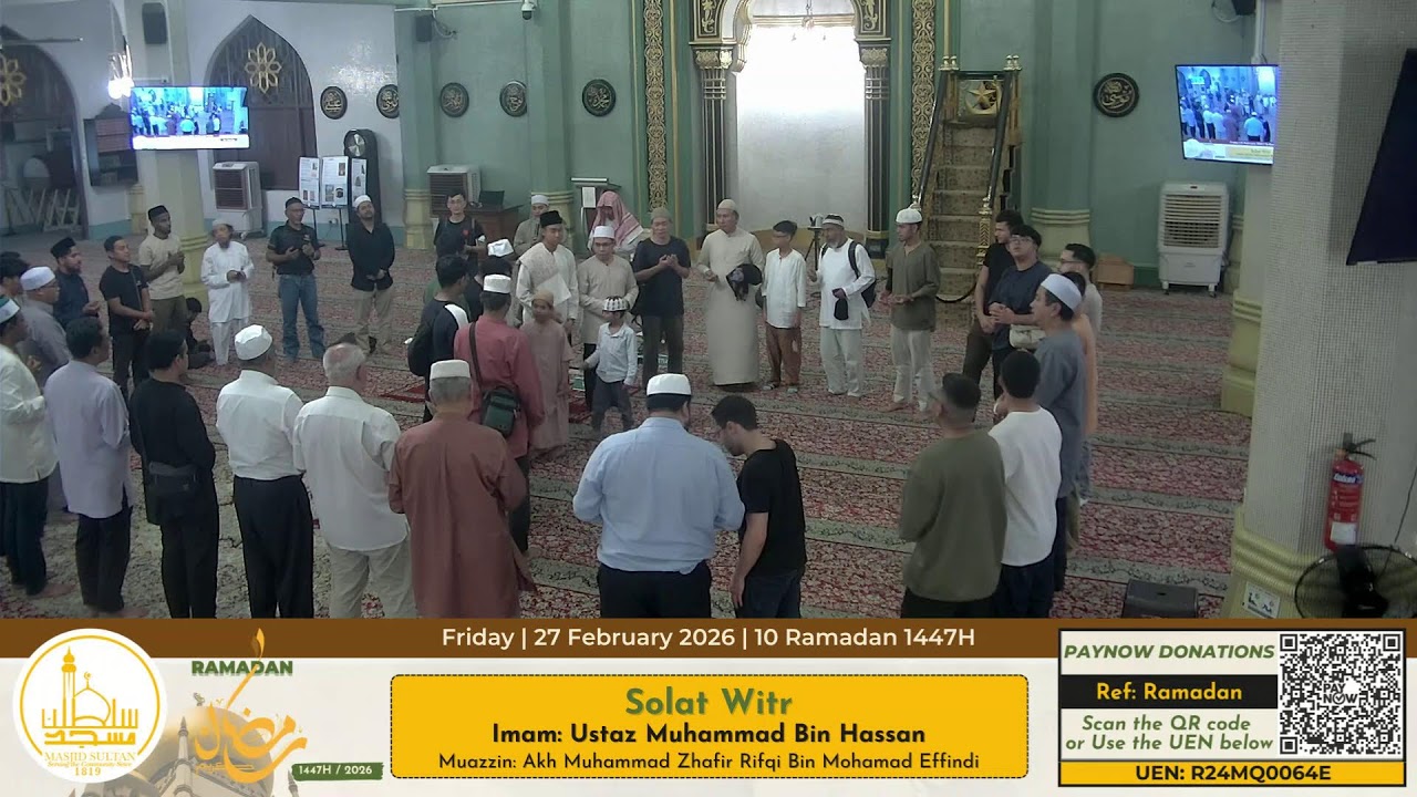 Solat Isya' & Tarawih || 27 February 2026 || 10 Ramadan 1447H