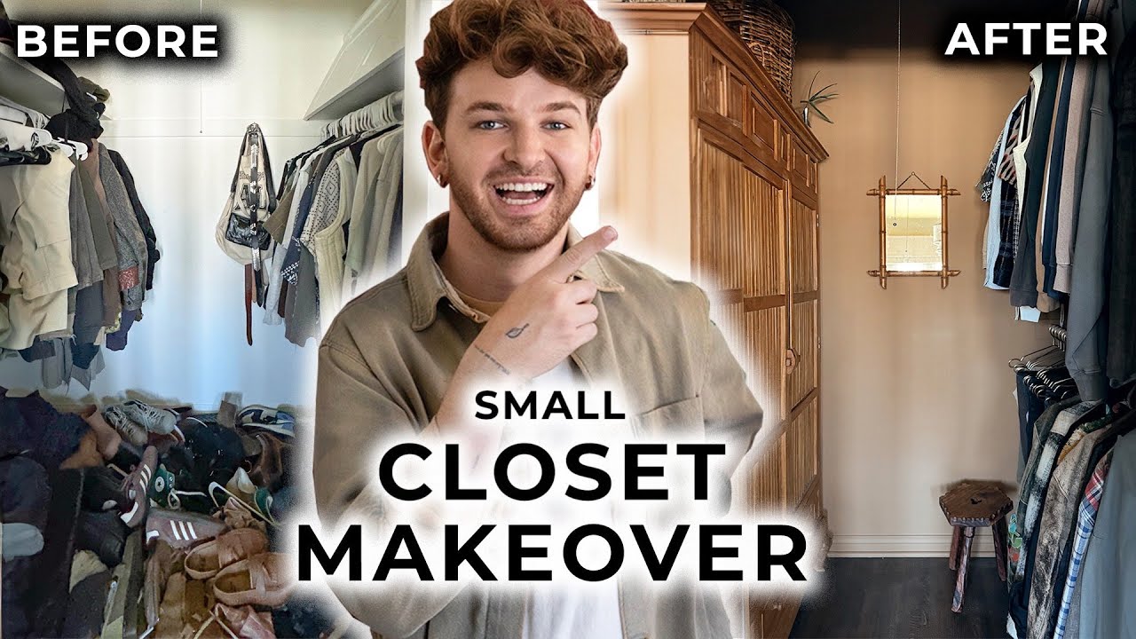 EXTREME Small Closet Makeover *DIY & Budget Friendly* (Basic turned Bold!)