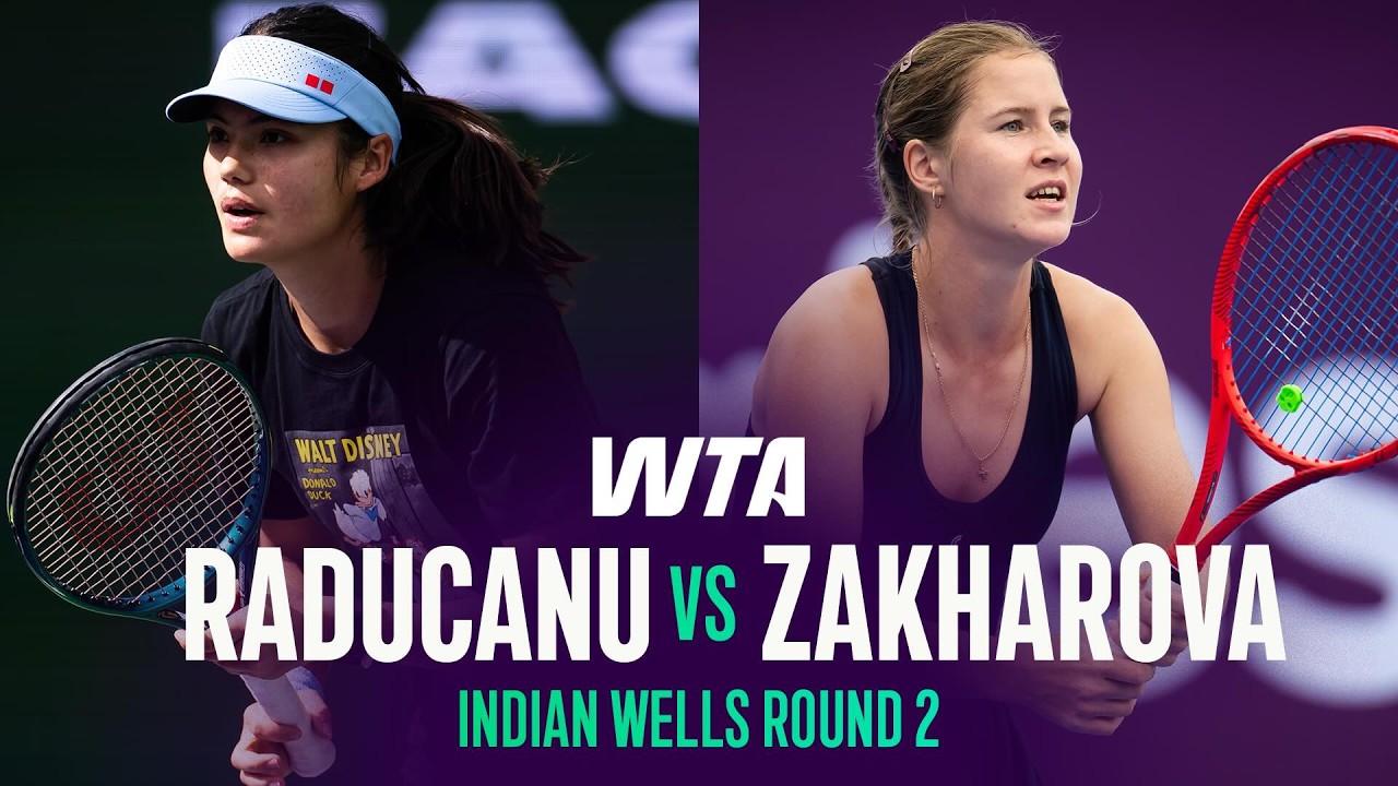 Emma Raducanu vs. Anastasia Zakharova | 2026 Indian Wells Round 2 | WTA Match Highlights