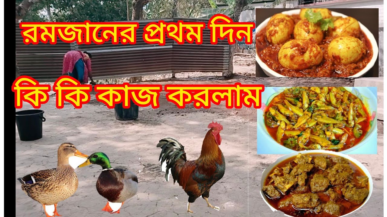 রমজানের  প্রথম দিন  কি কি কাজ করলাম#viral #viralvideo #vlog #villagelife #foryou #cooking 