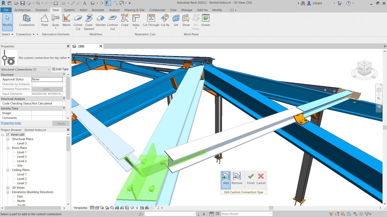 How to Create Custom Steel Connections in Revit