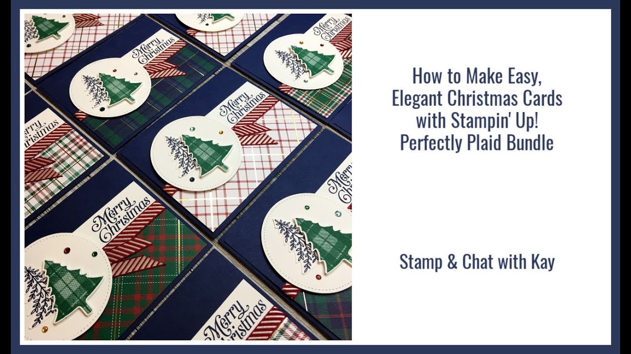 How to Make an Easy, Elegant Christmas Card with Perfectly Plaid