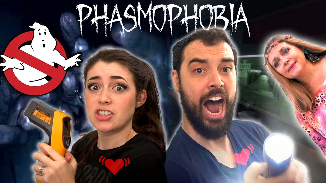 Husband & Wife Ghost Hunt in Phasmophobia with Heart Rate Monitors