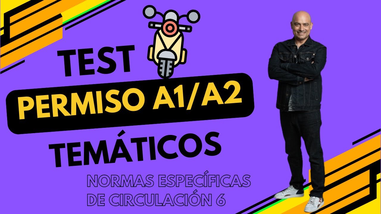 ⚠️🍀 NORMAS ESPECÍFICAS DE CIRCULACIÓN 6. ¡TEST TEMÁTICOS para APROBAR el TEÓRICO DE MOTO! #testdgt