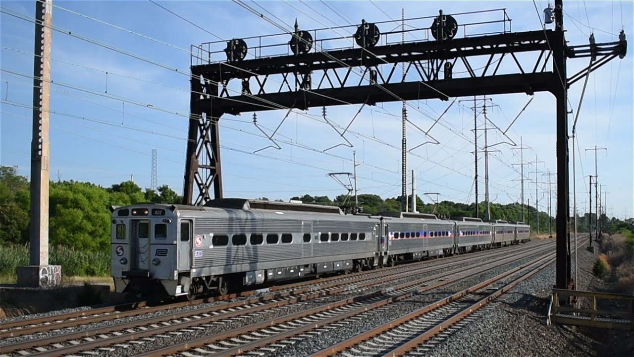 Amtrak and SEPTA on the Northeast Corridor through Claymont, DE-June 19 2024