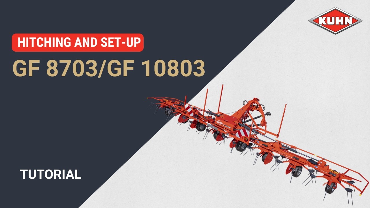 Tutorial - hitching and set-up on the mounted tedders GF 8730 and GF 10803