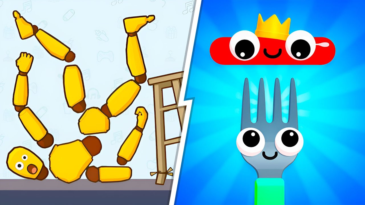 Kick & Break VS Fork N Sausage 🔥 Max Level SpeedRun Gameplay (Android,iOS) NEW UPDATE Ep 769