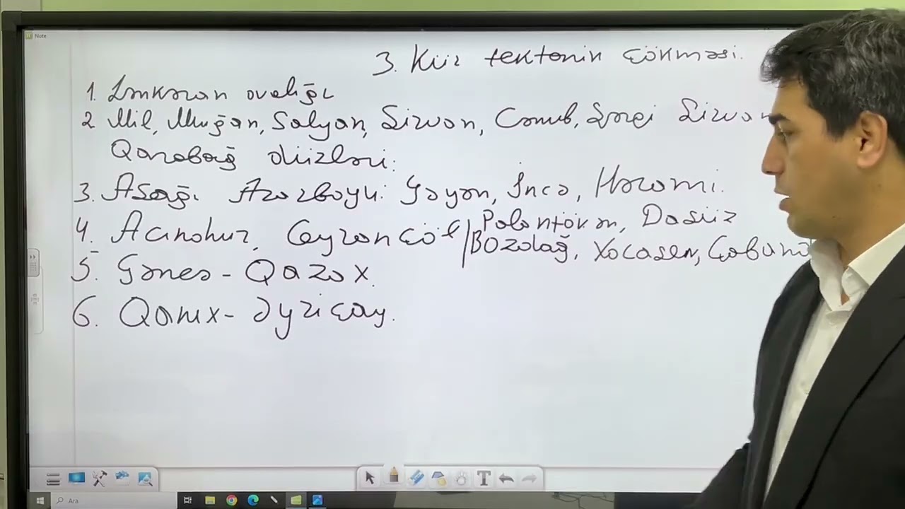 Azərbaycanın tektonik zonaları.Tural hoca