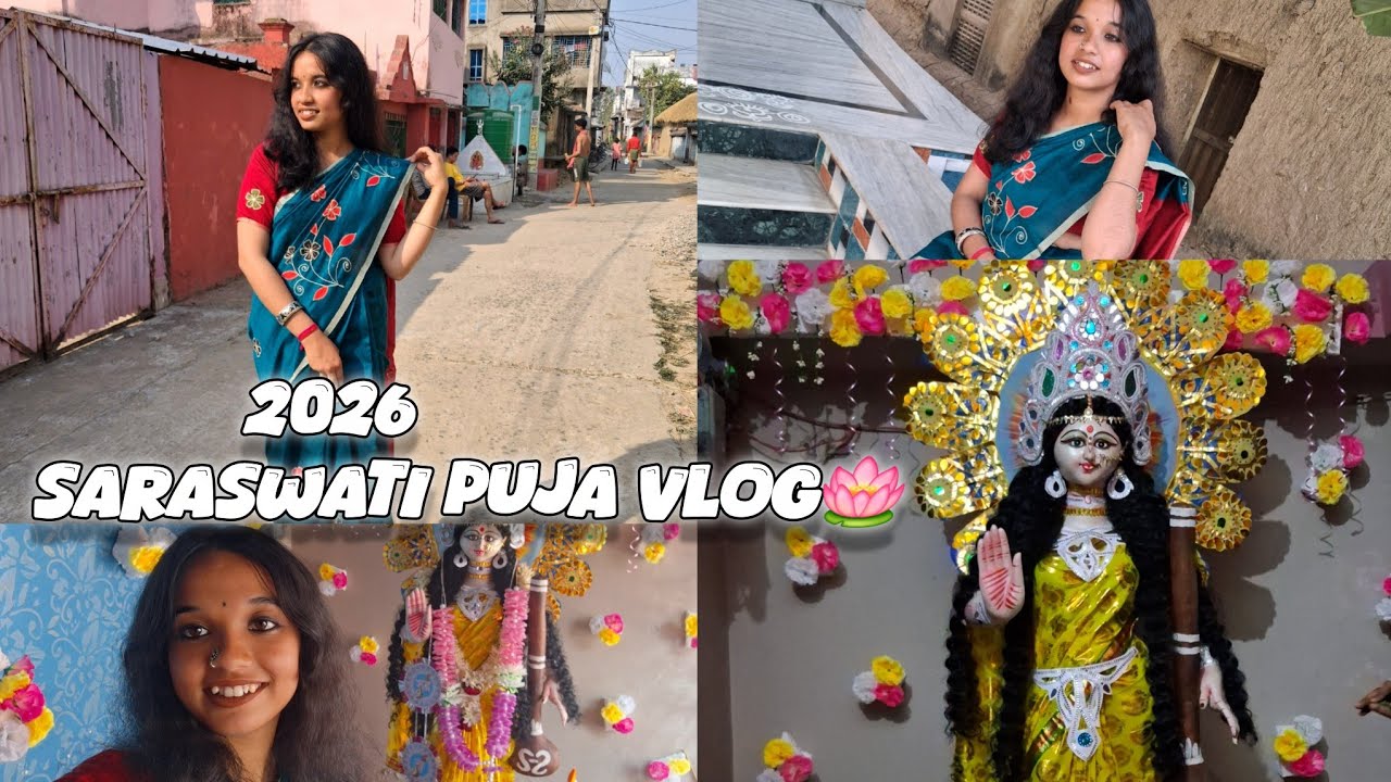 Saraswati puja vlog 26'🪷||.....if you like this video then do like ,comment and subscribe please🙏 