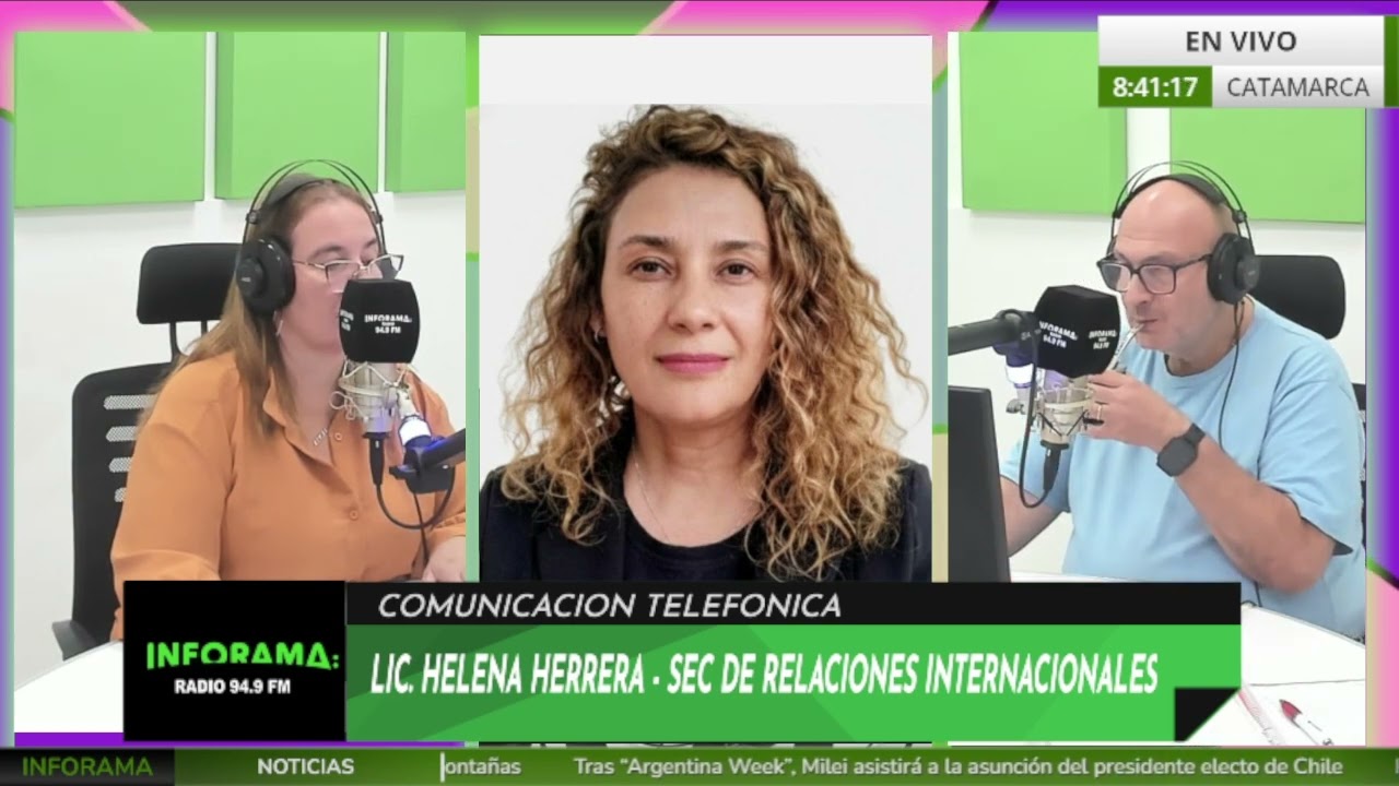🎥 LIC. HELENA HERRERA - SECRETARIA DE RELACIONES INTERNACIONALES | CATAMARCA A DIARIO