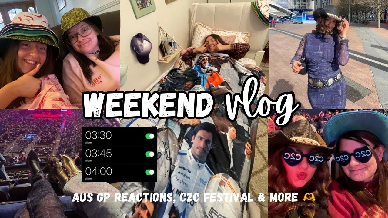 Race Weekend Vlog: Aus GP Reactions, C2C Fest & More 🏎️🤠✨