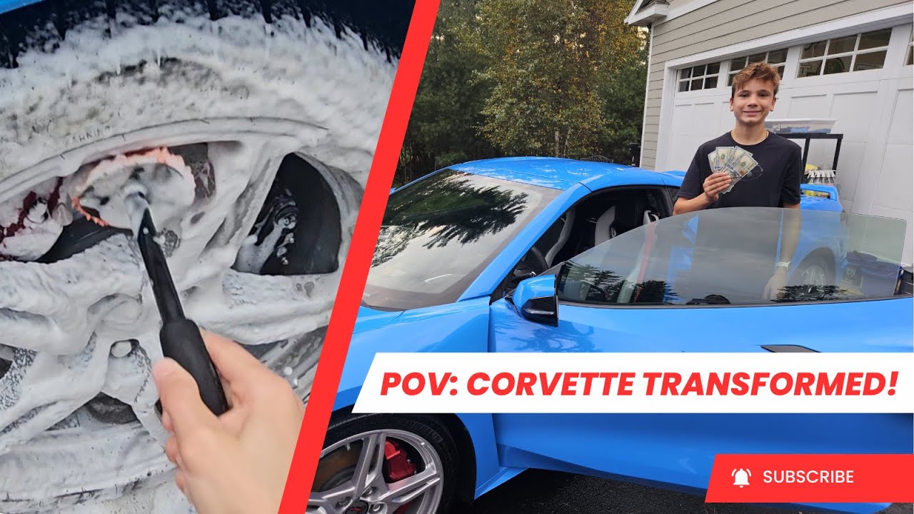 POV: You're a 14 yo Detailing a Supercar!? 😲