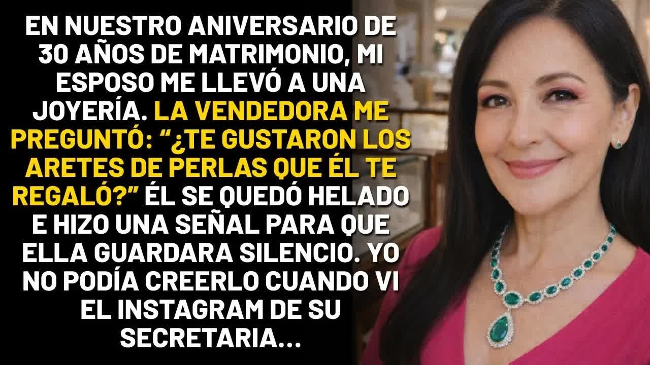 Mi esposo se quedó congelado cuando la vendedora preguntó： “¿Te gustaron los aretes de perlas...