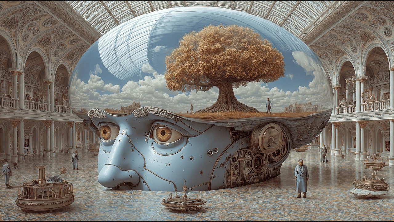 When Robots Dream, Their Minds Bloom into Trees | Surreal AI Art