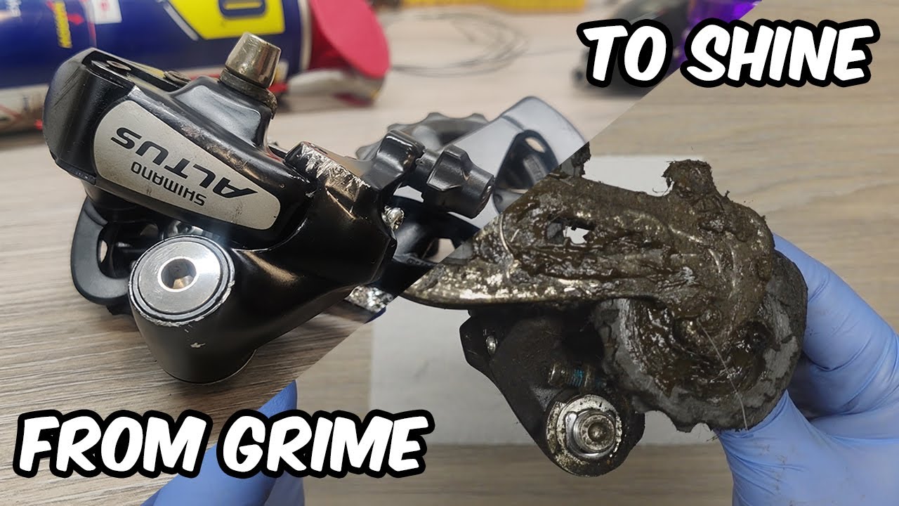 Cleaning The Most Disgusting Rear Derailleur (Shimano Altus)