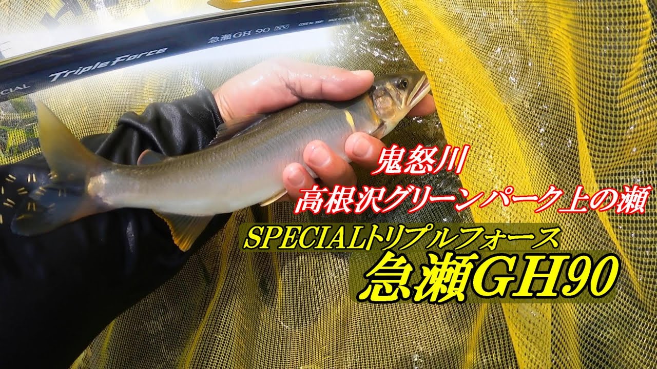 トリプルフォース急瀬ＧＨで大鮎釣り