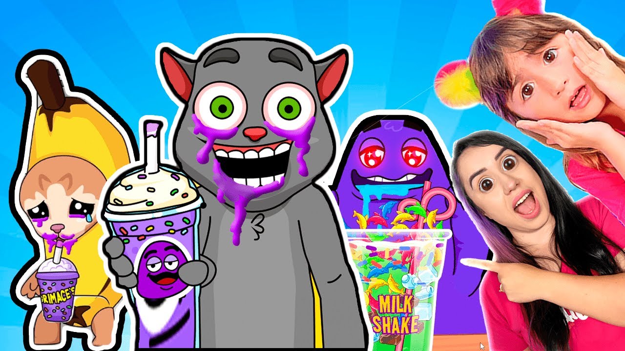 NÃO CONFIE no GRIMACE! MELHORES GRIMACE SHAKE! Talking Cat, Talking Juan e MAIS! Filha Também Joga