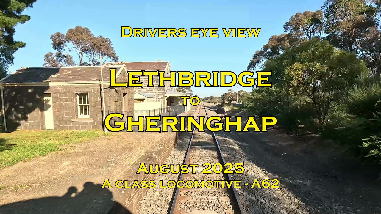 Drivers eye view, Lethbridge to Gheringhap, A class, Aug 2025