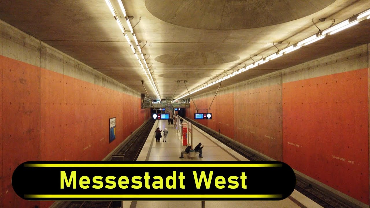 U-Bahn Station Messestadt West - Munich 🇩🇪 - Walkthrough 🚶