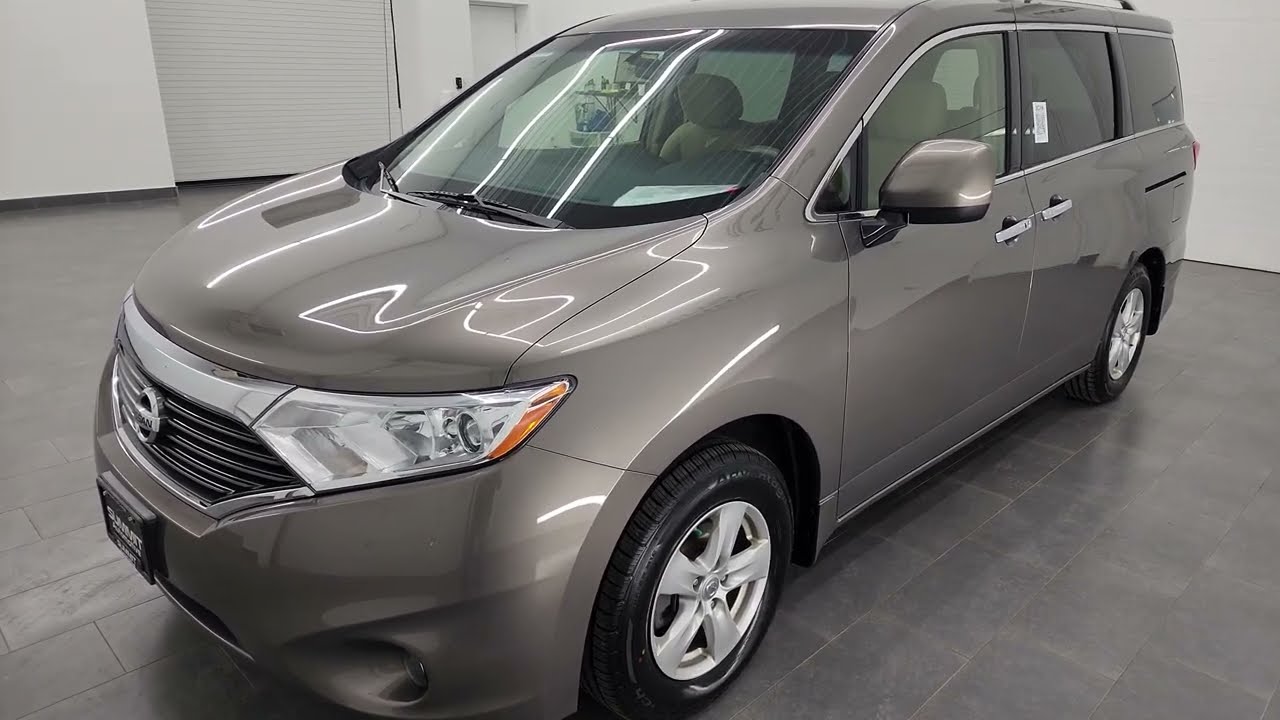 2015 NISSAN QUEST SV 7 PASSENGER MINIVAN IN TITATIUM METALLIC 4K WALKAROUND 13472Z SOLD!