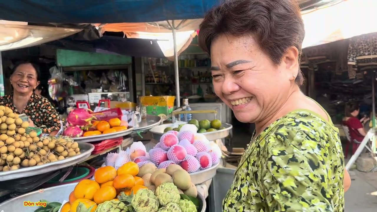 Dòn vlog || phiên chợ quê ngày đầu xuân 