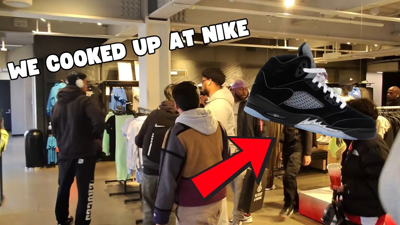 NIKE SOHO NYC DROPPED AIR JORDAN 5 BLACK METALLIC 😮‍💨‼️