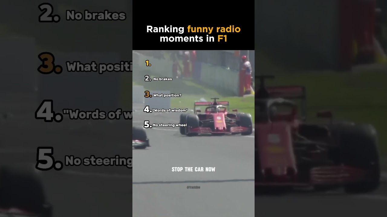 Ranking funny radio moments in F1