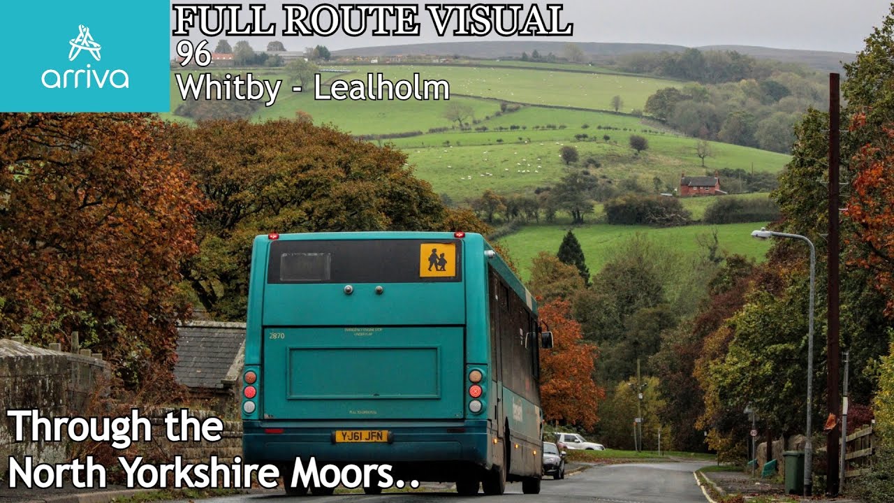 FULL ROUTE VISUAL | Arriva North East 96 | Whitby - Lealholmside