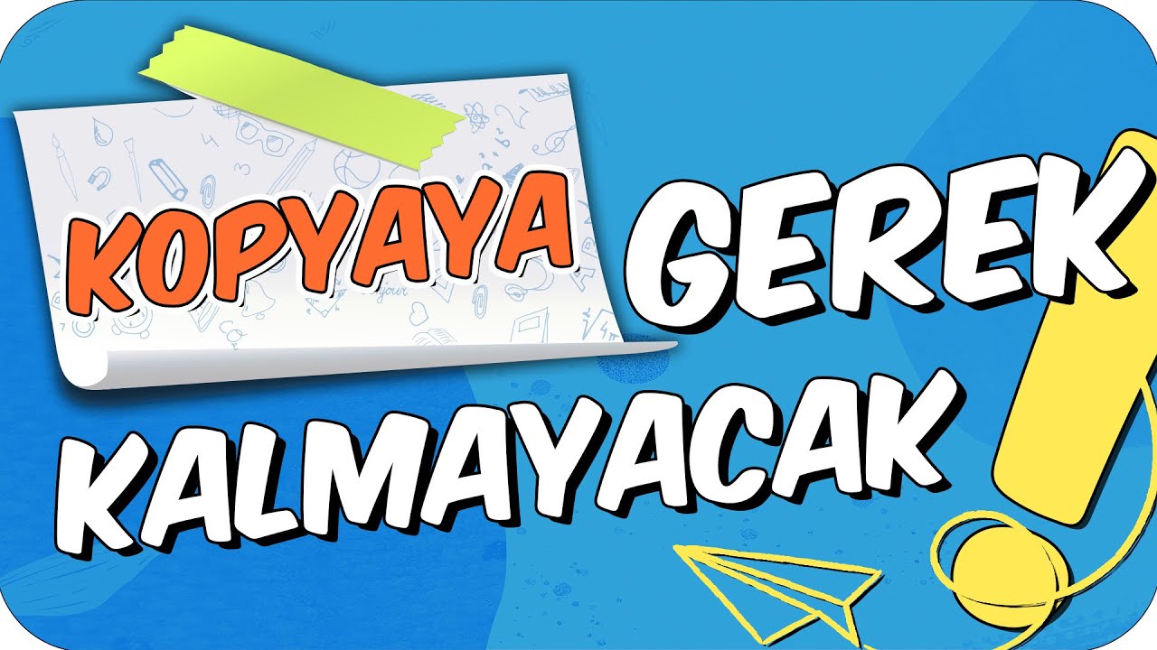 KOPYAYA GEREK KALMAYACAK