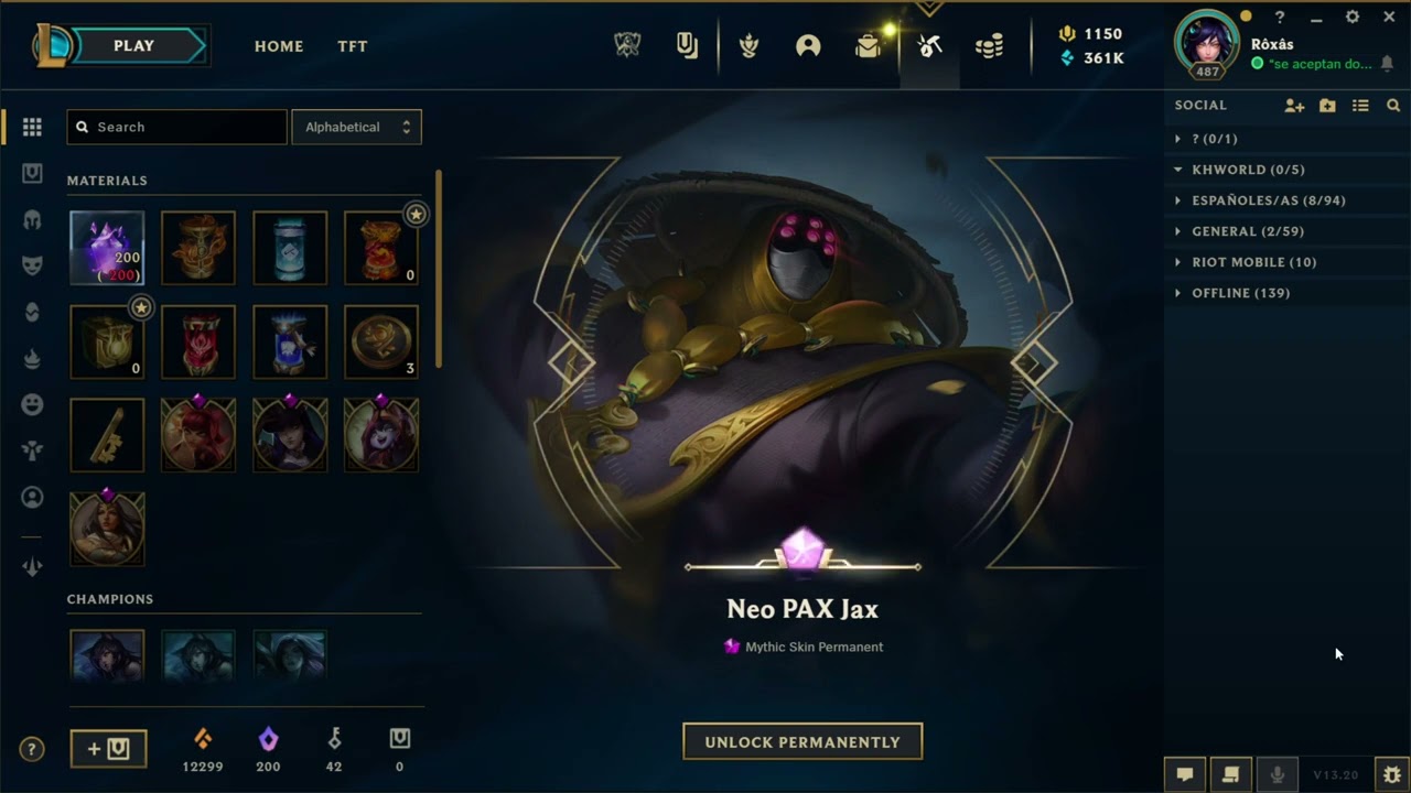 Forging Neo PAX Jax 2023 Skin