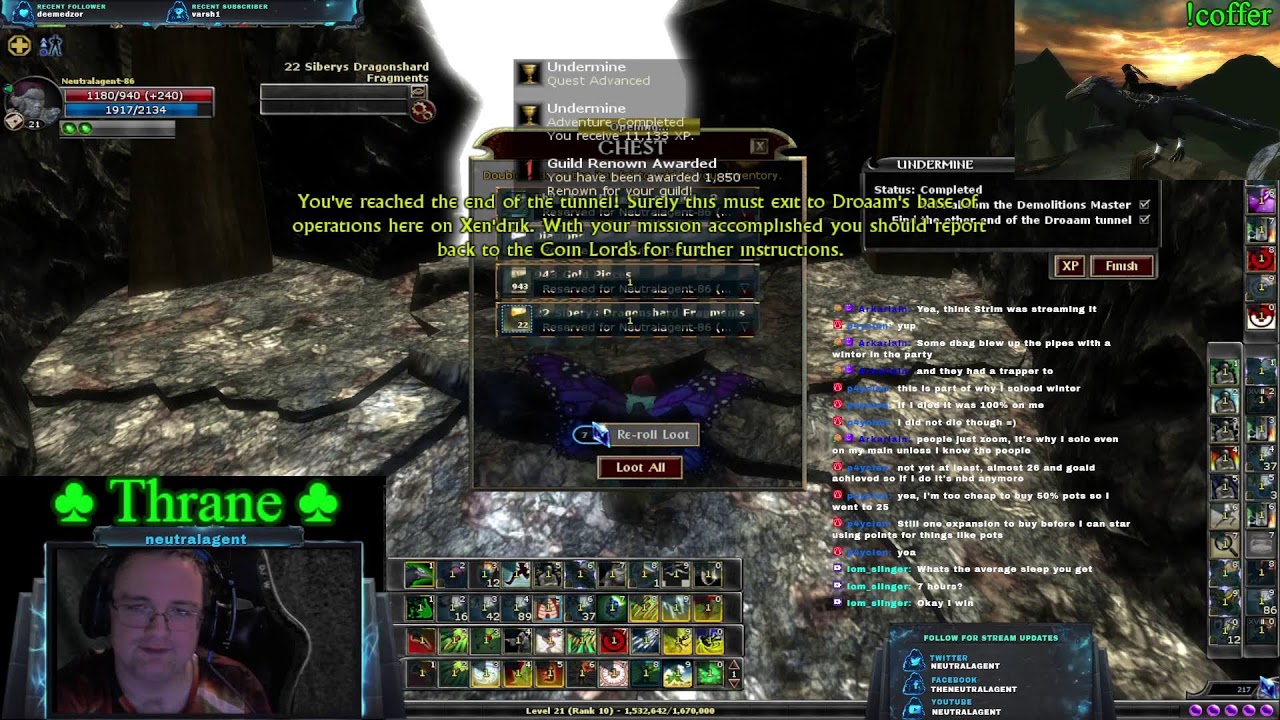 SundayPartDay with @ysukai level 27 onward!  New Patron Coffer is Out! #DDOCreator #MidnightWing