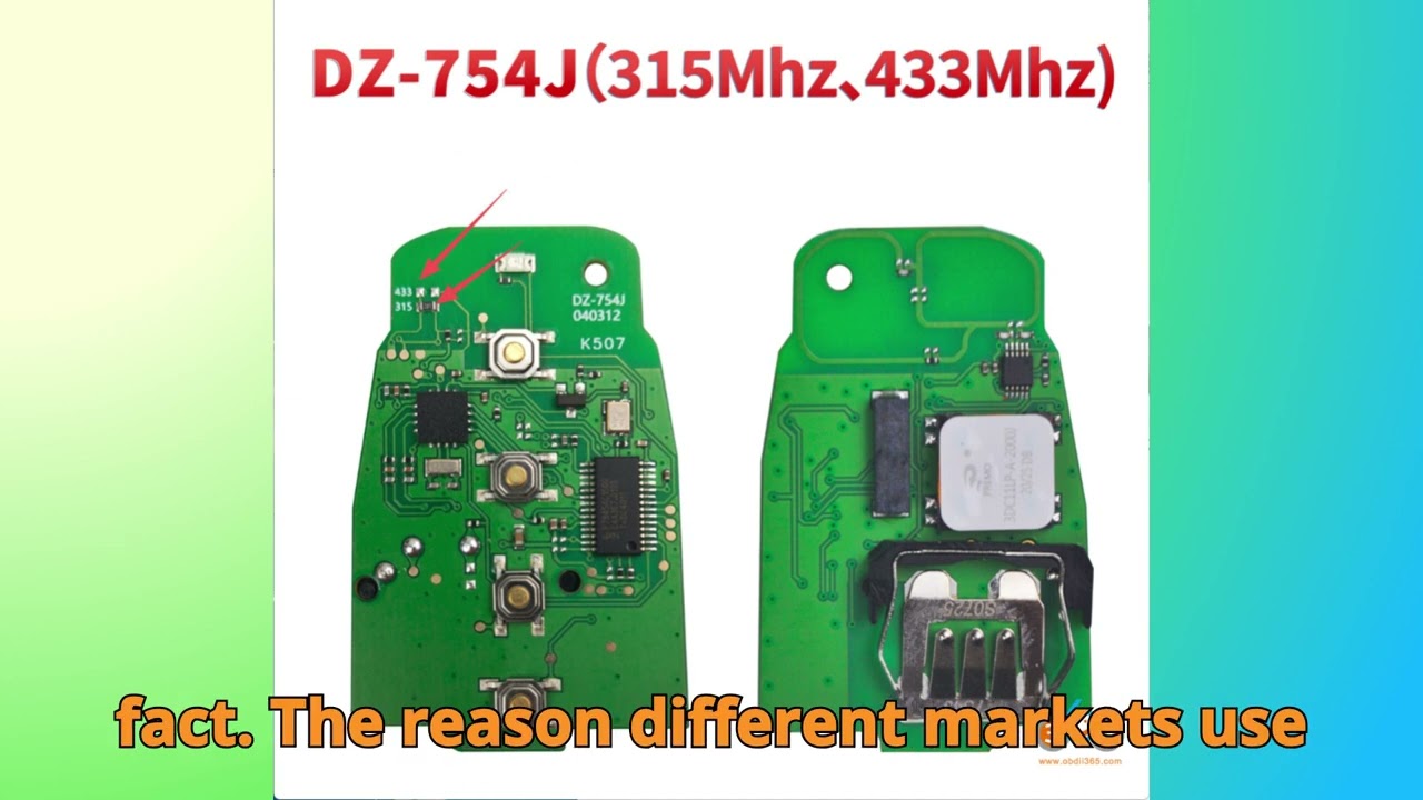Секретный трюк, как легко изменить частоту KeyDIY Audi 754J с 315 МГц на 434 МГц или 868 МГц!