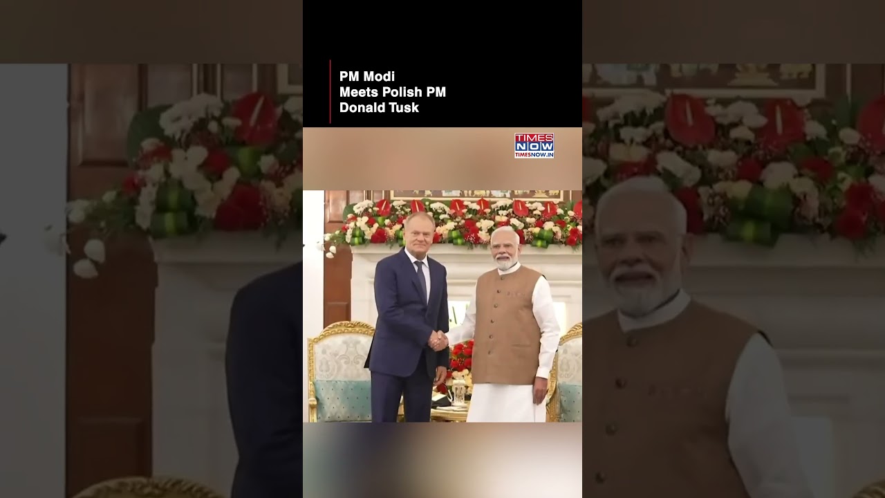 PM Narendra Modi Meets Polish Counterpart Donald Tusk, Holds Talks #shorts