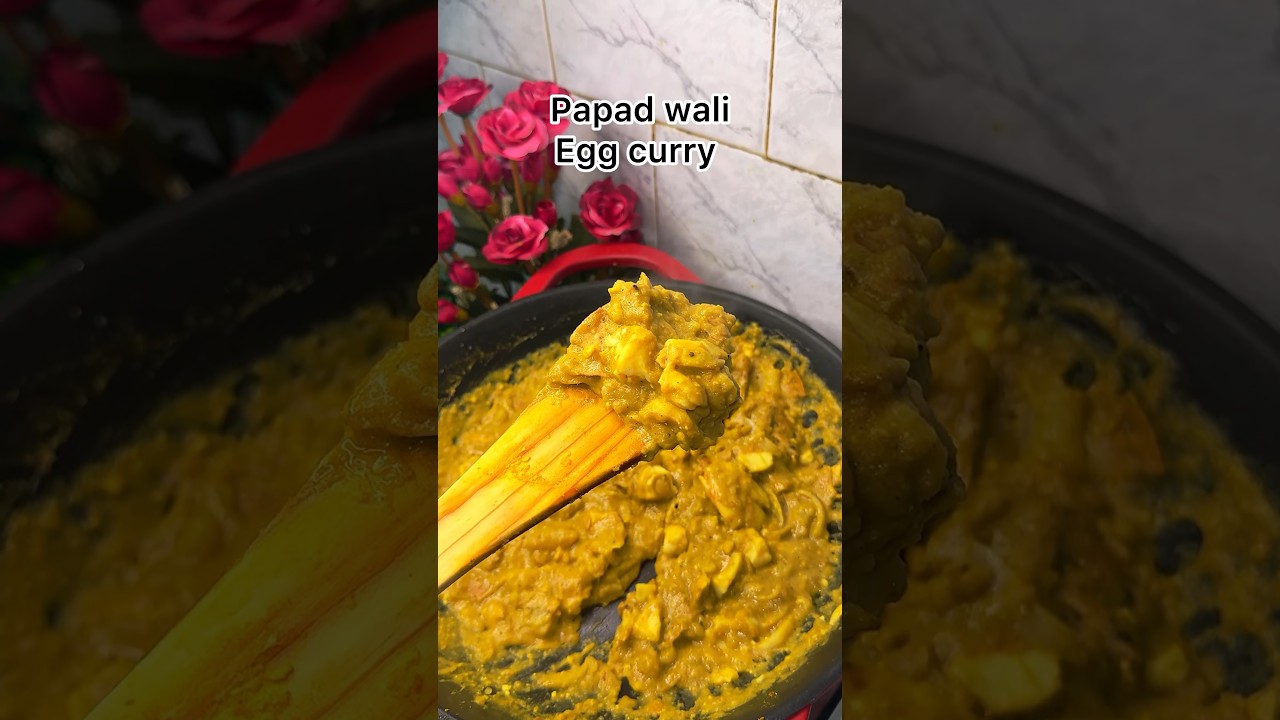 Papad wali egg curry 🤤#assamesevlogger #ytshortsindia #foodie #vlog #assamese #recipe #egg