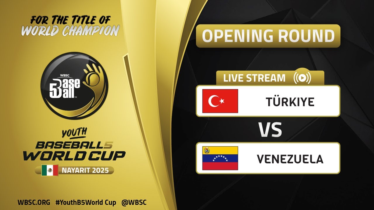 T&uuml;rkiye vs Venezuela | Opening Round | WBSC Youth Baseball5 World Cup