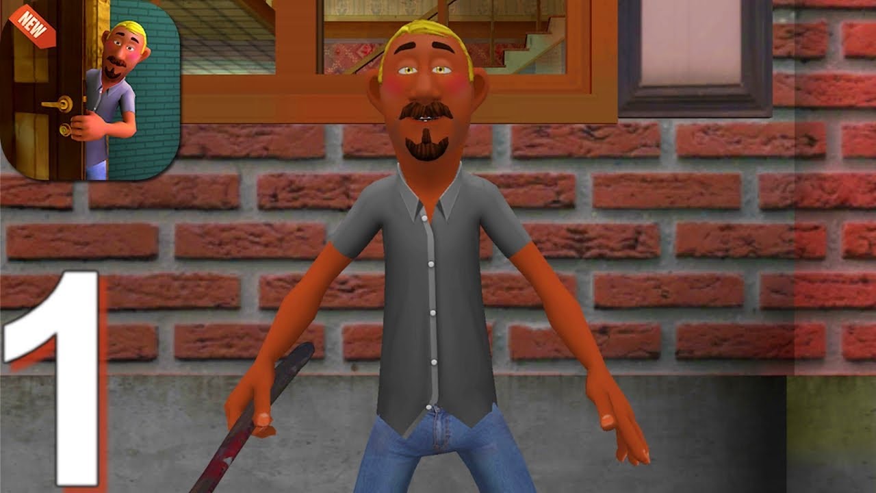 Crazy Scary Neighbor - Gameplay Walkthrough Part 1 (Android)