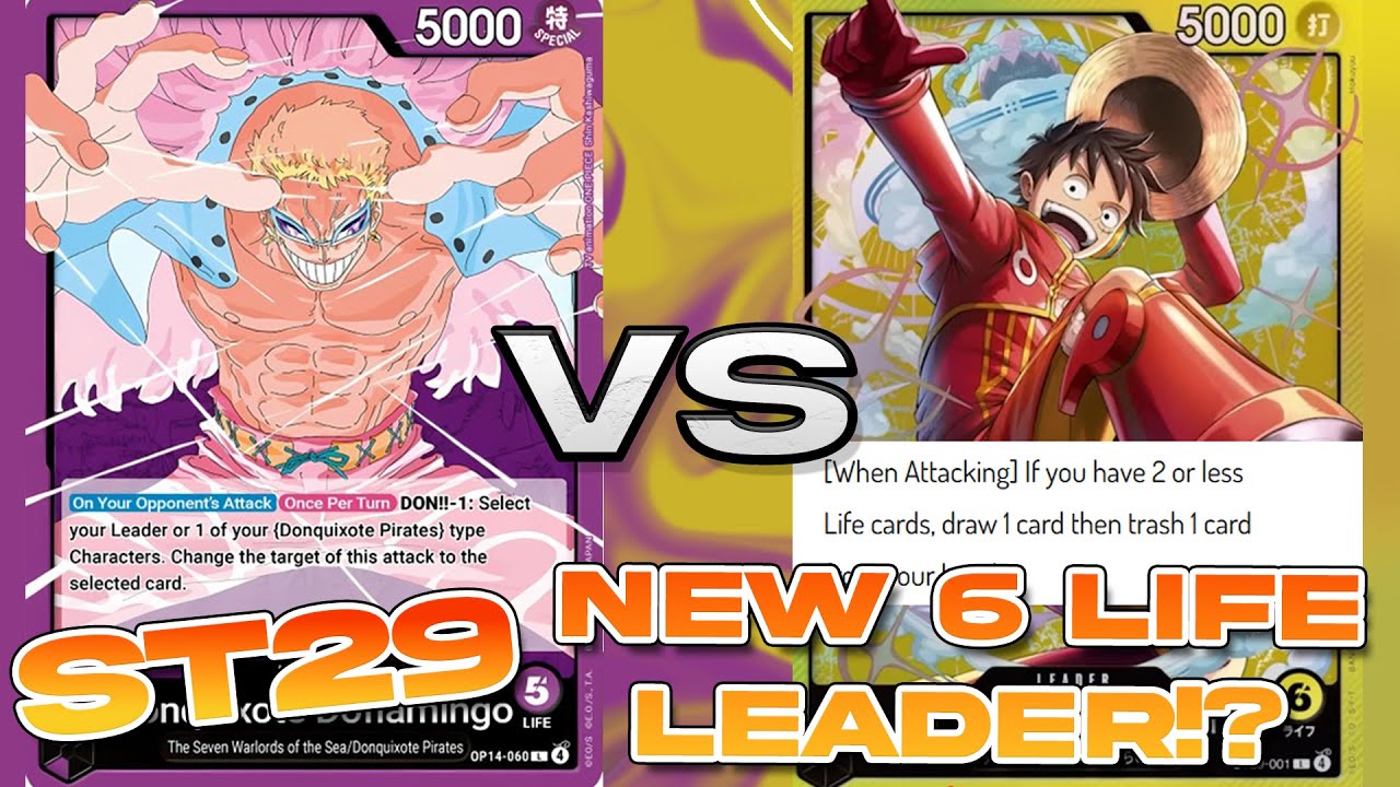 [ST29] 🟣 DOFLAMINGO VS 🟡LUFFY | NEW 6-LIFE LEADER!