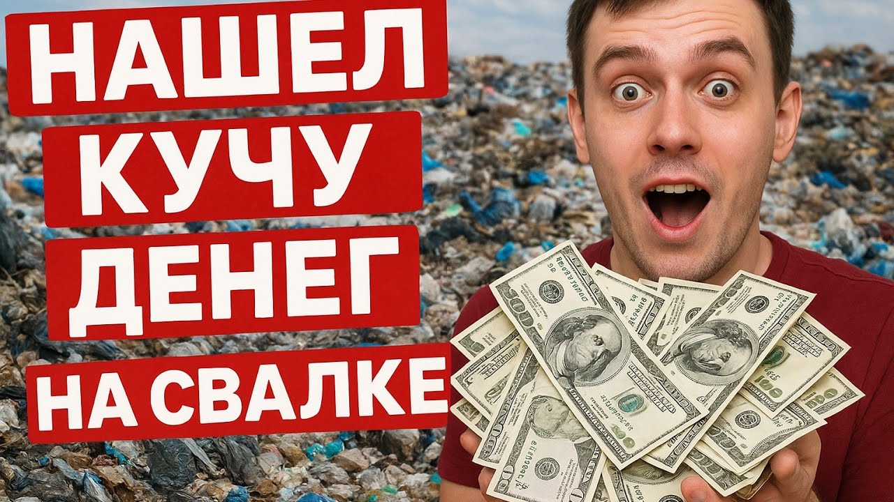 Нашел кучу денег на свалке! Гору металлолома и шикарную каску!