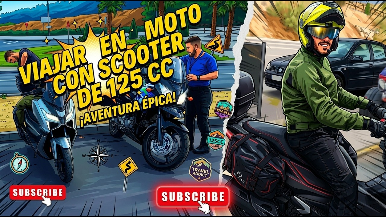 VIAJANDO EN MOTO CON SCOOTER DE 125 cc