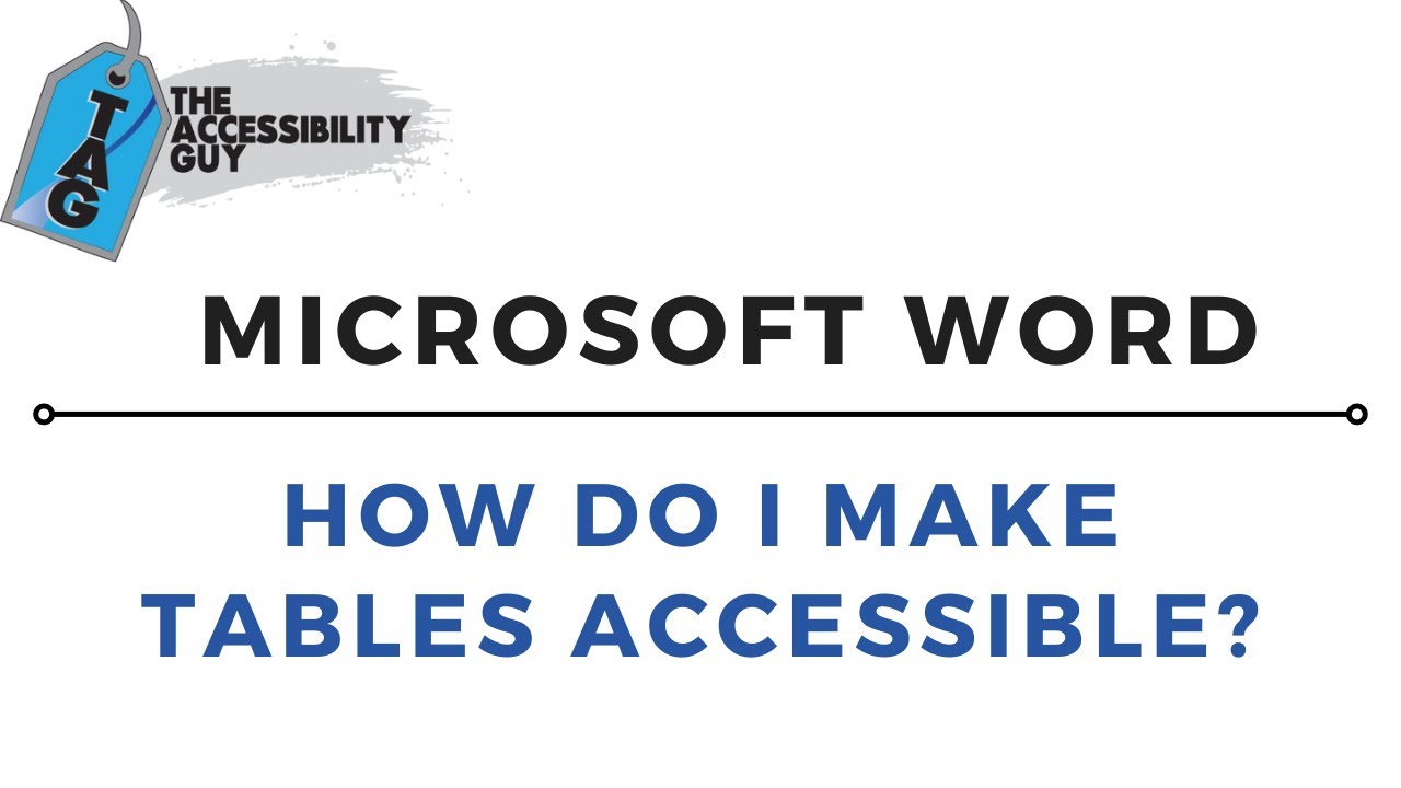 Как сделать таблицы доступными в Microsoft Word