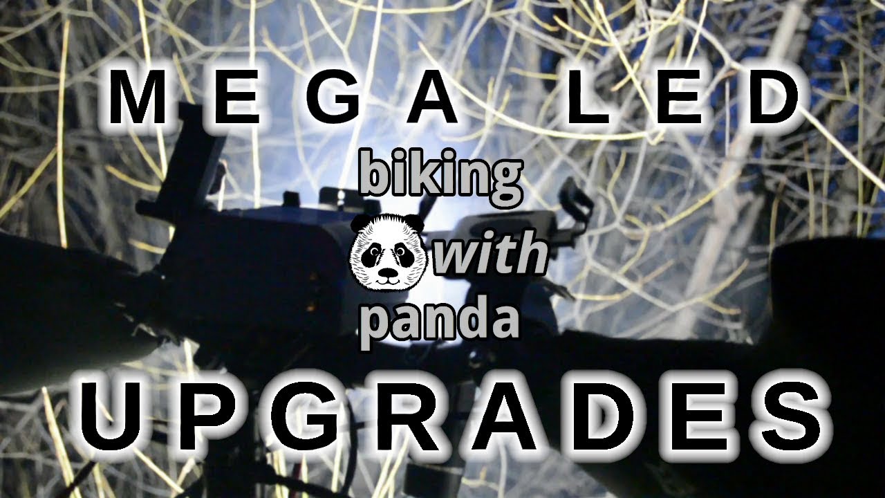 #37 - The overpowered 7500 LUMEN DIY bike light gets a major upgrade!! | Biking With Panda