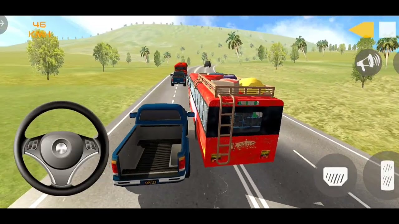 Indian sleeper Bus simulator 🔥 gameplay 3D mobile game video #iaogamic 