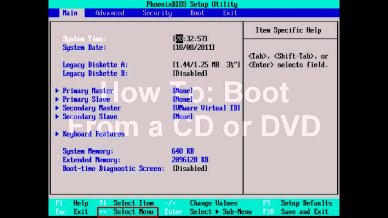 How To: Boot From CD or DVD