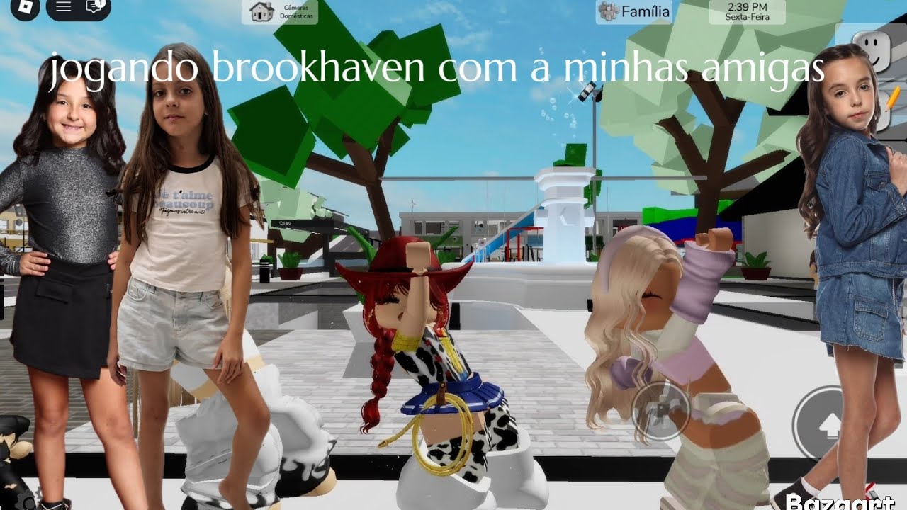 Jogando brookhaven com as amigas