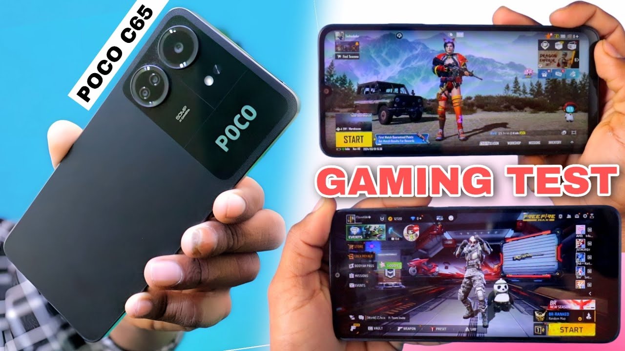 Poco C65 Gaming Test- Free Fire & Bgmi Test Heating Battery - poco c65 bgmi test